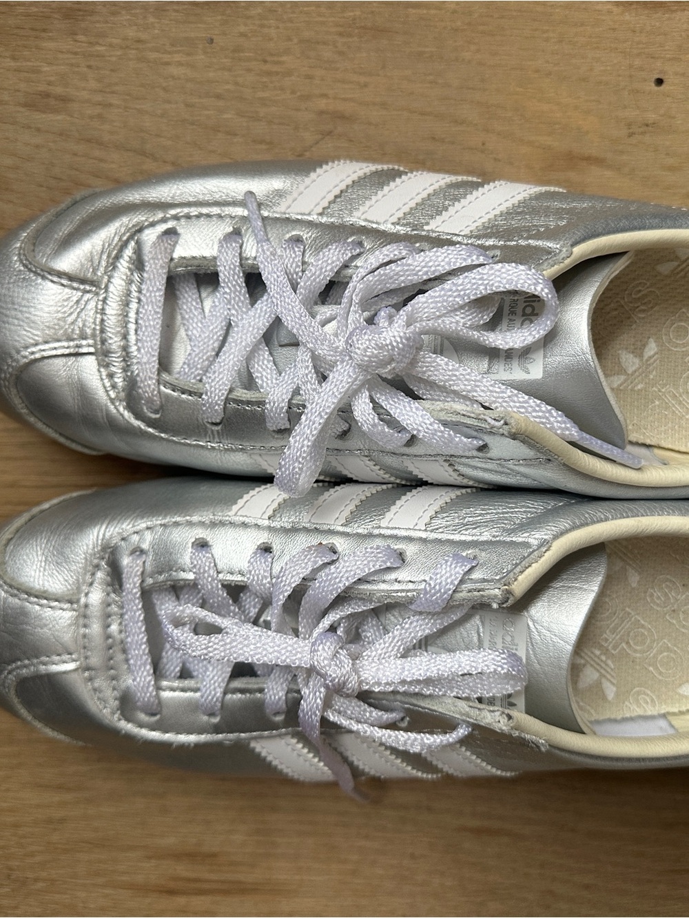 Adidas Country OG 'Silver Metallic' Sneakers - Size 7 (EU 38 2/3) Robot - Picture 8 of 9
